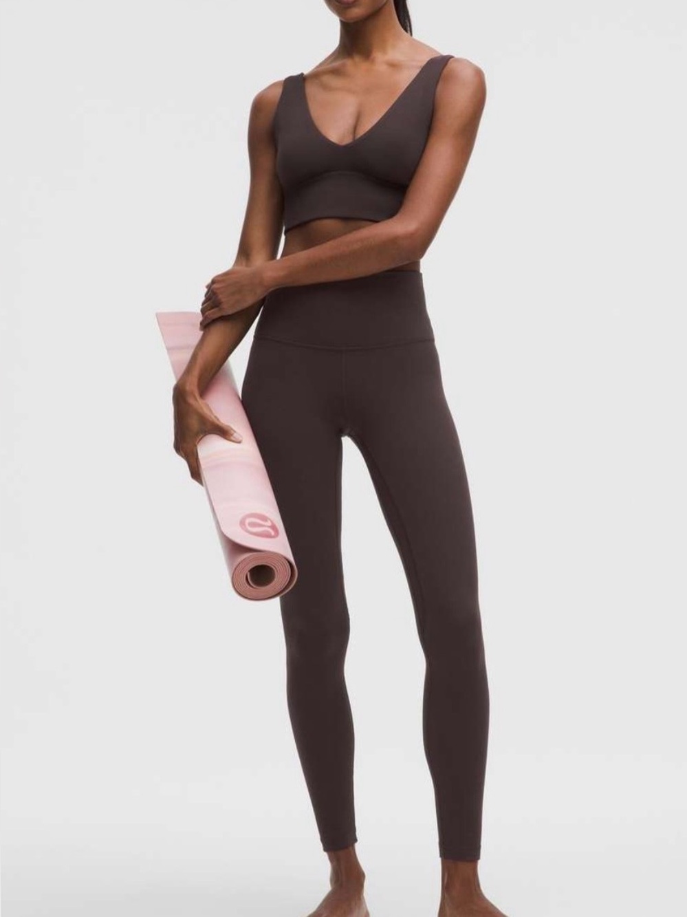 lululemon athletica High-Rise Align Leggings in Sequoia Dark Brown, 4, 28 in